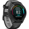 GARMIN Forerunner 265 – Smartwatch - Black Bezel and Case with Black/Powder Gray Silicone Band
