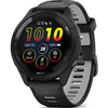 GARMIN Forerunner 265 – Smartwatch - Black Bezel and Case with Black/Powder Gray Silicone Band