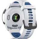 GARMIN Forerunner 265 – Smartwatch - Black Bezel with Whitestone Case and Whitestone/Tidal Blue Silicone Band