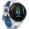 GARMIN Forerunner 265 – Smartwatch - Black Bezel with Whitestone Case and Whitestone/Tidal Blue Silicone Band