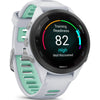 GARMIN Forerunner 265S – Smartwatch - Black Bezel with Whitestone Case and Whitestone/Neo Tropic Silicone Band (Small)