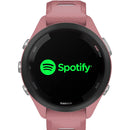 GARMIN Forerunner 265S – Smartwatch - Black Bezel with Light Pink Case and Light Pink/Powder Gray Silicone Band (Small)