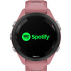 GARMIN Forerunner 265S – Smartwatch - Black Bezel with Light Pink Case and Light Pink/Powder Gray Silicone Band (Small)