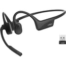 Shokz OpenComm2 UC 2025 with USB-A Dongle Bluetooth Stereo Headset Noise Cancelling Boom Mic with Mute Button - Bone Conduction (Cosmic Black)