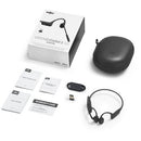 Shokz OpenComm2 UC 2025 with USB-A Dongle Bluetooth Stereo Headset Noise Cancelling Boom Mic with Mute Button - Bone Conduction (Cosmic Black)