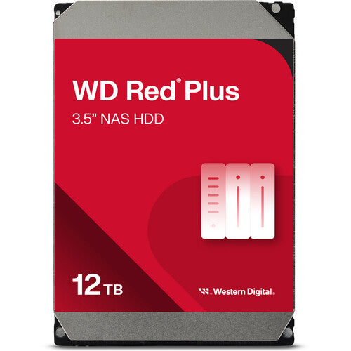 Western Digital 12 TB Red Plus 7200 rpm SATA III 3.5" Internal NAS Hard Disk Drive