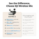 DJI Mic 3 (1 TX + 1 RX + Charging Case), Wireless Microphone