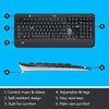 Logitech MK520 Wireless Keyboard and Mouse Combo - English (Refurbished)