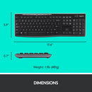 Logitech MK270 Wireless Keyboard and Mouse Combo - English (Open Box)