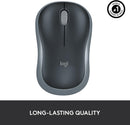 Logitech M185 Wireless Mouse (Silver)