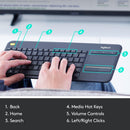 Logitech K400 Plus Wireless Touch Keyboard - French (Open Box)