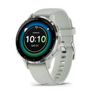 GARMIN Venu 3S Smartwatch Silver Stainless Steel Bezel with Sage Gray Case