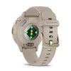 GARMIN Venu 3S Smartwatch Soft Gold Stainless Steel Bezel with French Gray Case