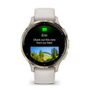 GARMIN Venu 3S Smartwatch Soft Gold Stainless Steel Bezel with Ivory Case