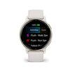 GARMIN vívoactive 5 - Smartwatch - Ivory Case with Cream Gold Bezel