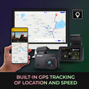 GekoGear Orbit D220 2K Quad HD AI Front and Rear Dash Cam