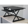 Rocelco 40" Sit To Stand Adjustable Height Desk Riser (Black)