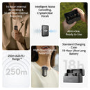 DJI Mic 2 (2 TX + 1 RX + Charging Case), Wireless Lavalier Microphone