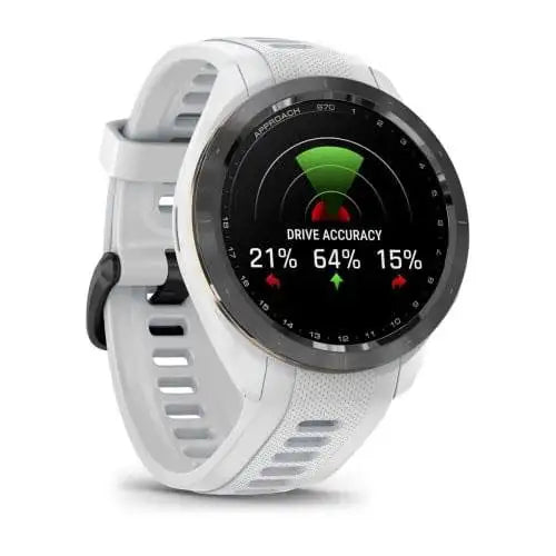 GARMIN Approach S70 - GPS Golf Watch (Black Bezel with White Band)