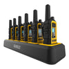 DeWalt DXFRS300 Rechargeable Two-Way Radio with 6 Port Charger - 6 Pack