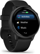 GARMIN Vívoactive 6 - Smartwatch - Slate with Black Band