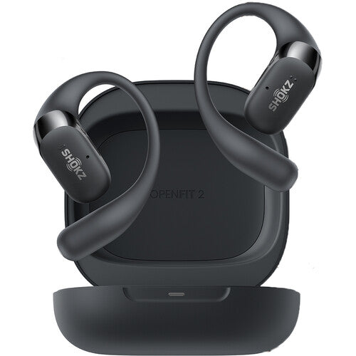 Shokz OpenFit 2 True Wireless Open-Ear Bluetooth Earbuds (Black)
