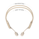 Shokz OpenRun PRO Mini Bluetooth Headset with Noise Cancelling Mic Premium Bone Conduction (Beige)