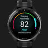 GARMIN Forerunner 965 – Smartwatch - Carbon Gray DLC Titanium Bezel with Black Case and Black/Powder Gray Silicone Band