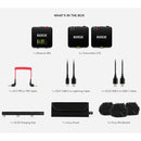 Rode Microphones Wireless GO (Gen 3) Compact Digital Wireless Microphone System/Recorder (2.4 GHz, Black)
