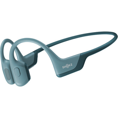 Shokz OpenRun PRO Bluetooth Headset with Noise Cancelling Mic Premium Bone Conduction (Blue)