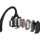 Shokz OpenRun PRO Bluetooth Headset with Noise Cancelling Mic Premium Bone Conduction (Cosmic Black)