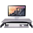 Rocelco 32" Sit To Stand Adjustable Height Desk Riser (Grey)