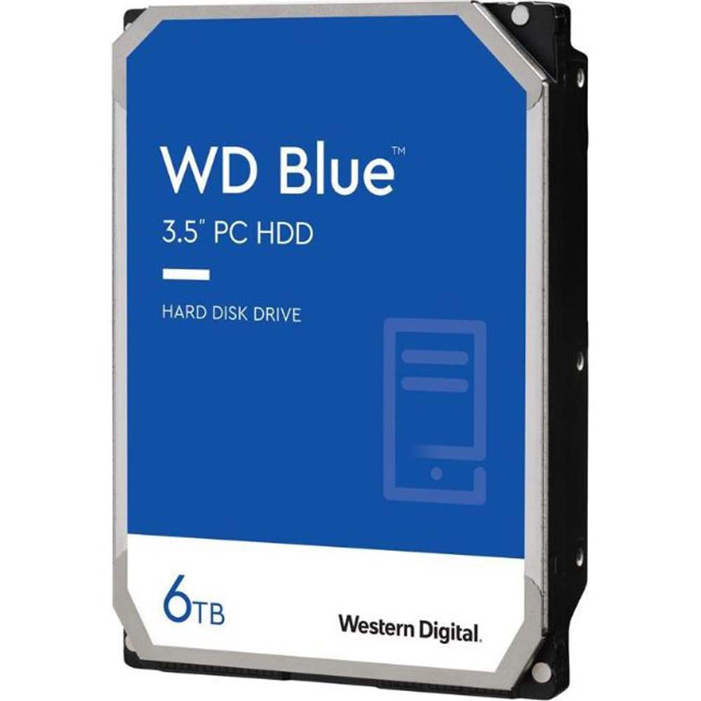 Western Digital 6TB 5400 RPM SATA 6Gb/s 256MB Cache 3.5" Desktop Hard Disk Drive (Blue)