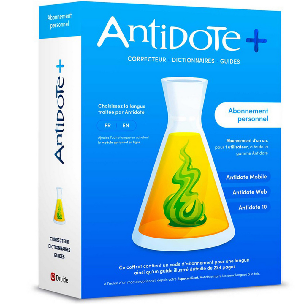 Druide Antidote+ Personal for 1 User (1 Year) - Download