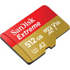 SanDisk 512GB Extreme micro SDXC UHS-I Memory Card with Adapter
