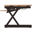 Rocelco EADR Sit To Stand Adjustable Height Desk Riser (Teak)