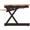 Rocelco EADR Sit To Stand Adjustable Height Desk Riser (Teak)