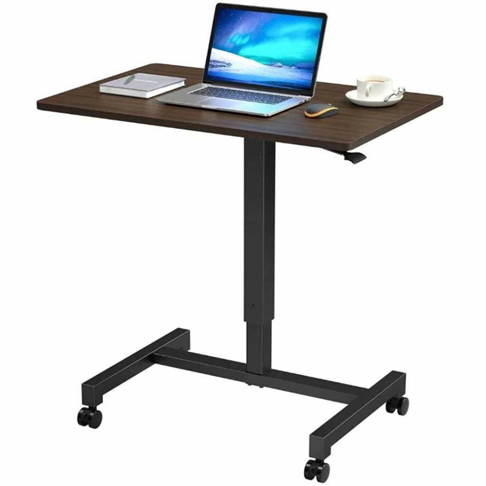 FitDesk Sit to Stand Desk (Dark Walnut)