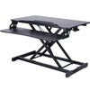 Rocelco 34.5" Sit To Stand Adjustable Height Desk Riser (Black)