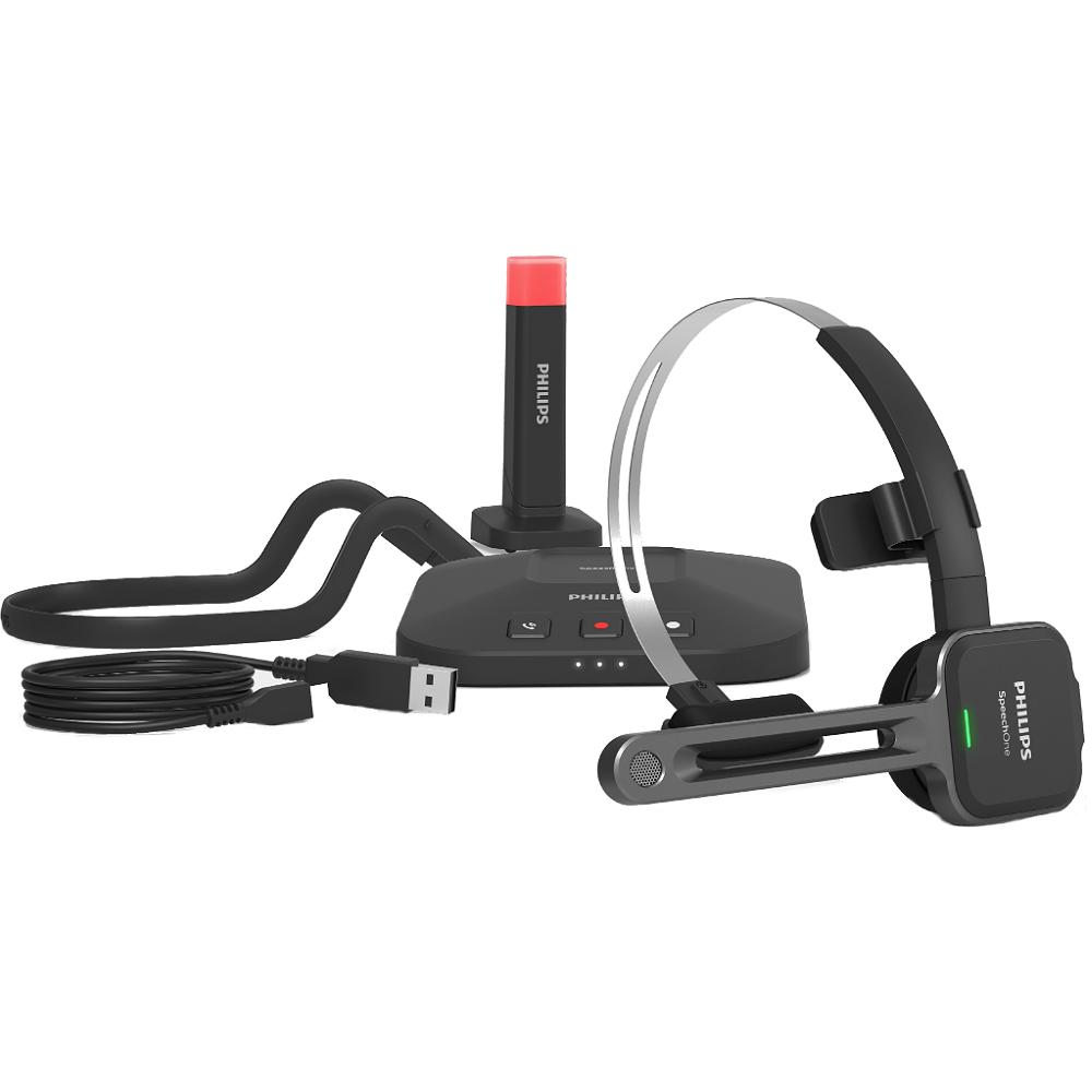 Philips SpeechOne PSM6300 Wireless Dictation Headset