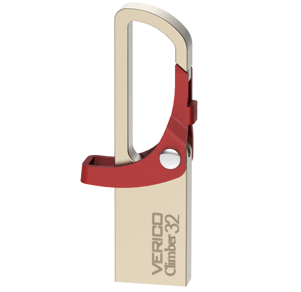 Verico VR15 Climber 32GB USB 2.0 Flash Drive (Champagne Red)