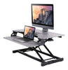 Rocelco VADR-G Sit-to-Stand Hi-Lift Adjustable Height Desk Riser (Grey)