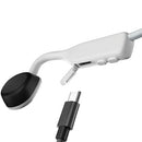 Shokz OpenMove Bluetooth Headset with Mic Bone Conduction (Alpine White)